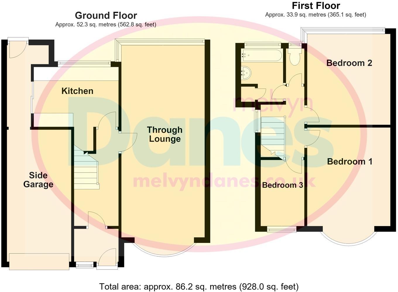 Salcombe Avenue, Sheldon, Birmingham floorplan