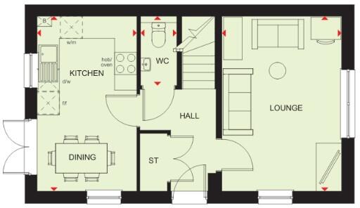 York Way, 
Northampton, Northamptonshire, 
NN5 7PZ floorplan