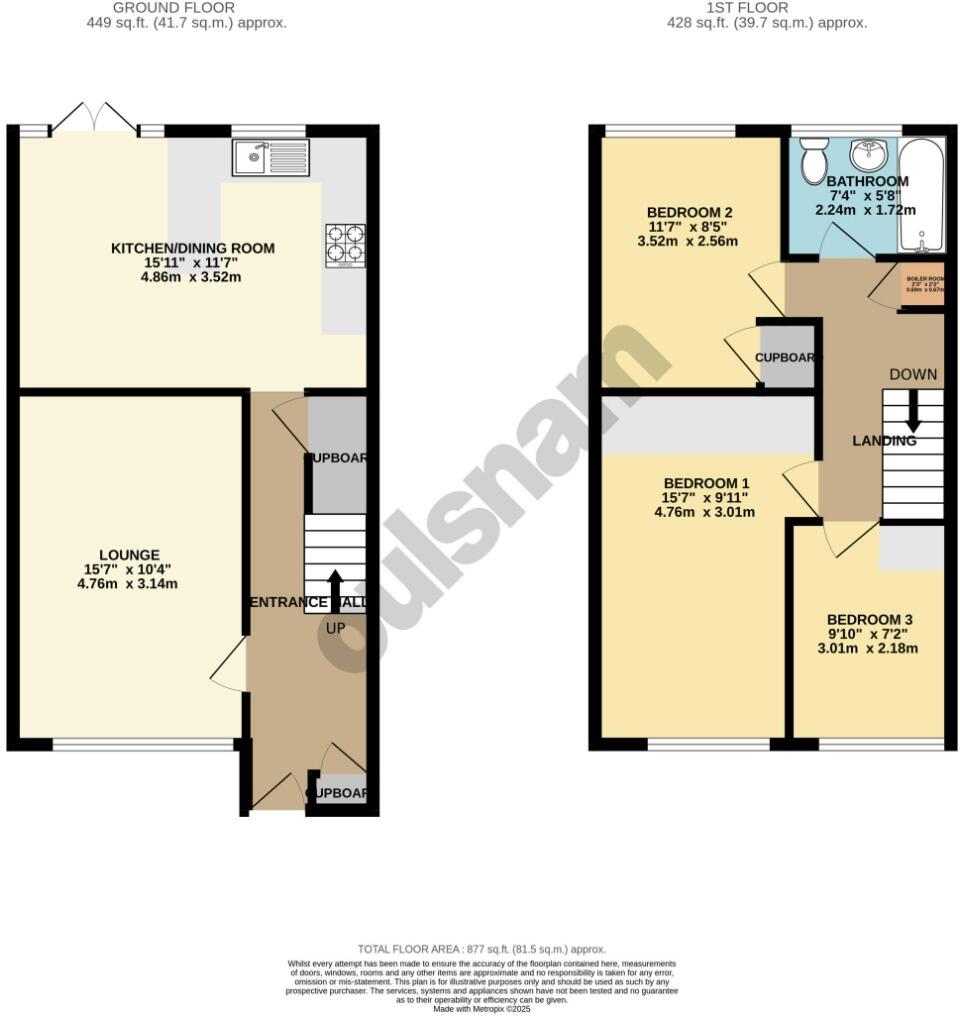 Exe Croft, Birmingham floorplan