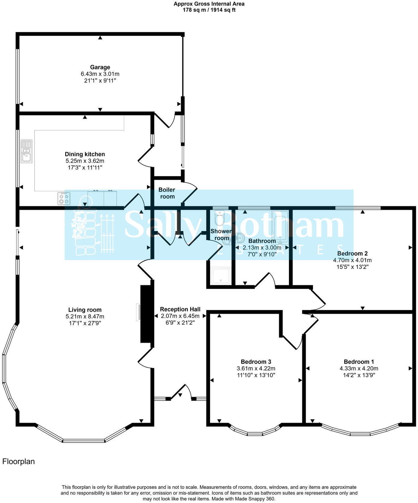 Sable Dor, Riley Lane, Ripley, Derbyshire DE5 3RR floorplan