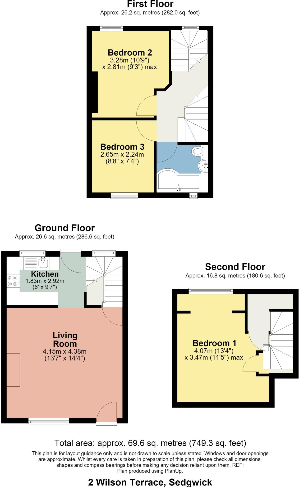 2 Wilson Terrace, Sedgwick, Kendal, LA8 0JU floorplan