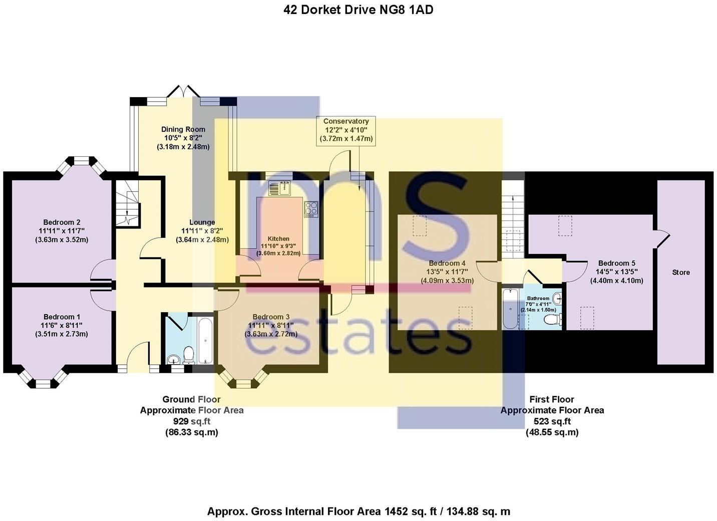 £129pppw Dorket Drive, Wollaton, Nottingham floorplan