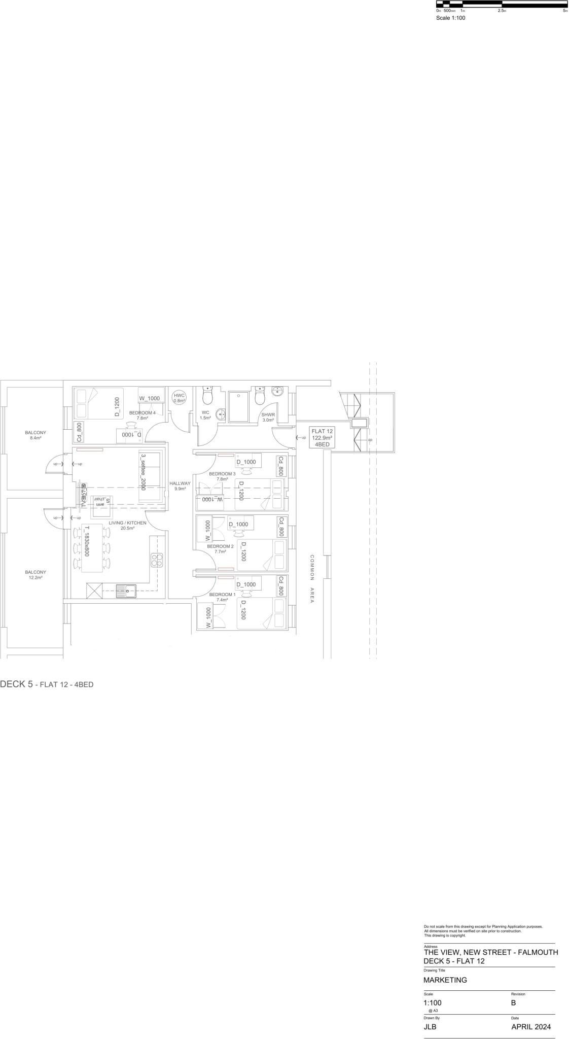 Flat 12, The View, New Street TR11 3LQ floorplan