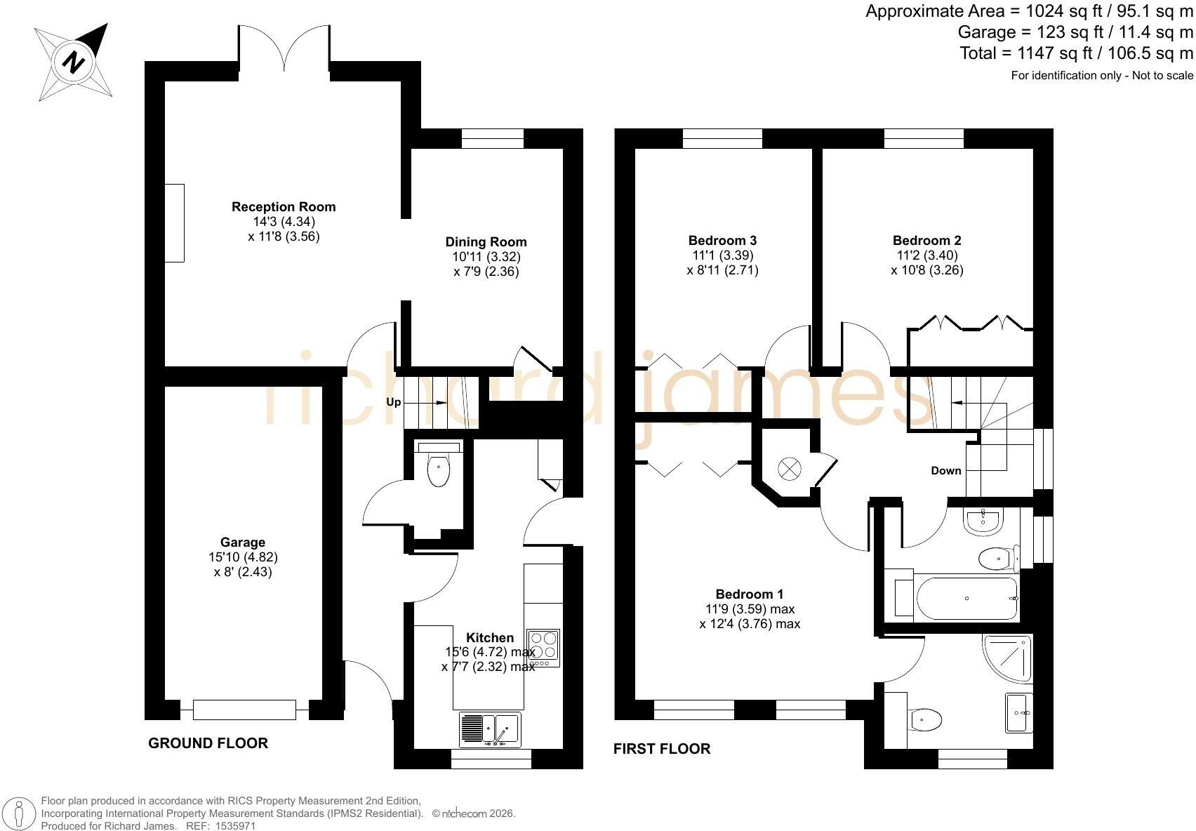 Tracy Close, Abbey Meads, Swindon, SN25 floorplan