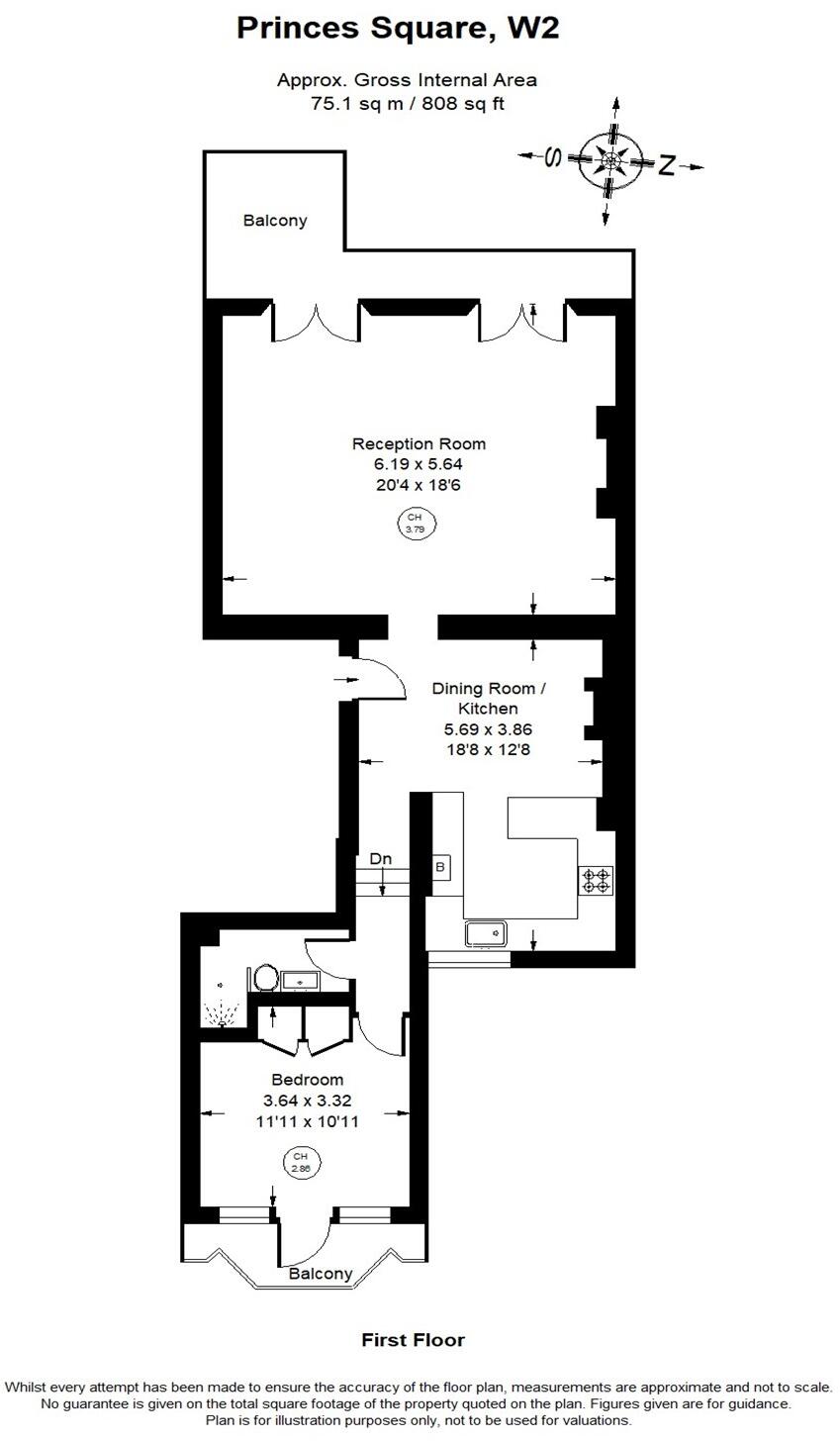 Princes Square, London, W2 floorplan