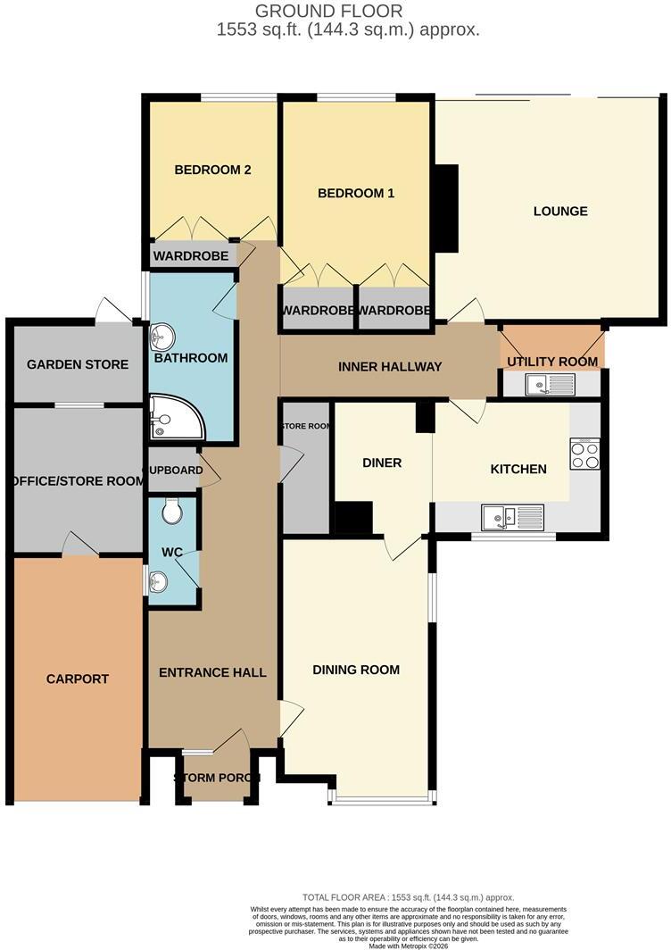 Mersey Close, Rugeley floorplan