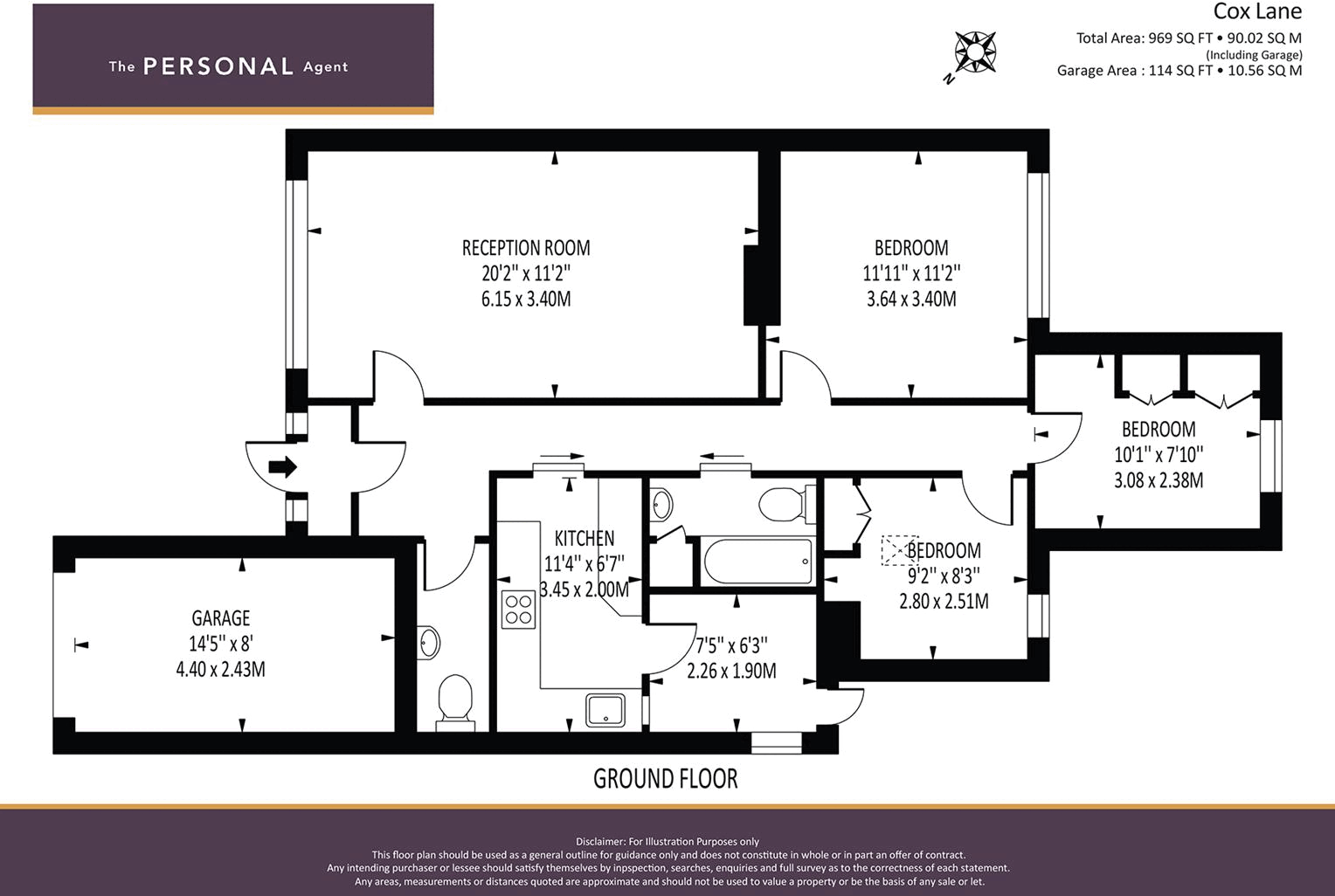 Cox Lane, Ewell floorplan