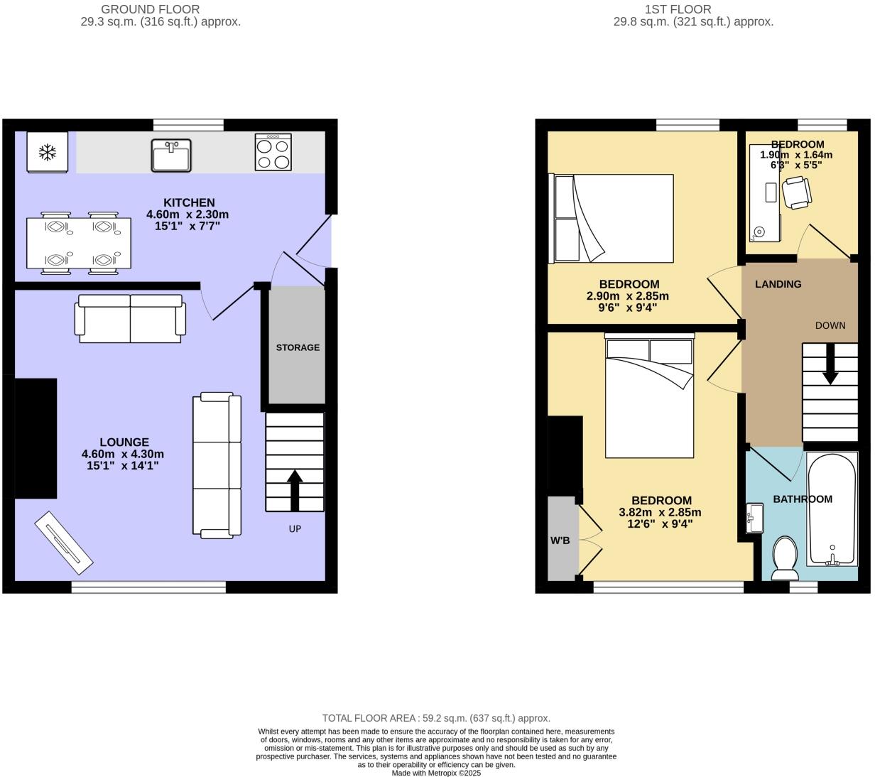Mount Pleasant, Southowram, Halifax, West Yorkshire, HX3 floorplan