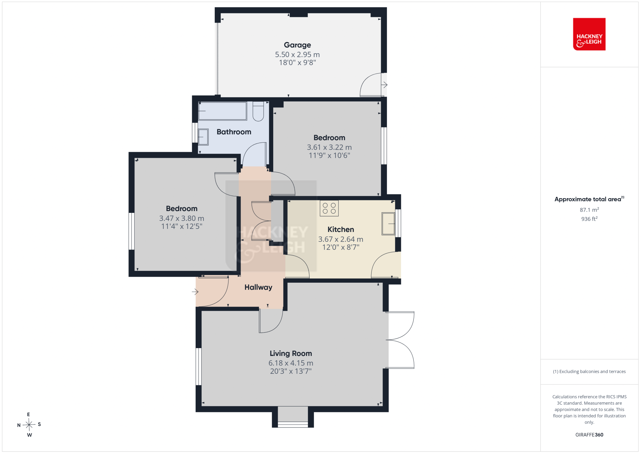 45 Esthwaite Green, Kendal, Cumbria, LA9 7RZ floorplan