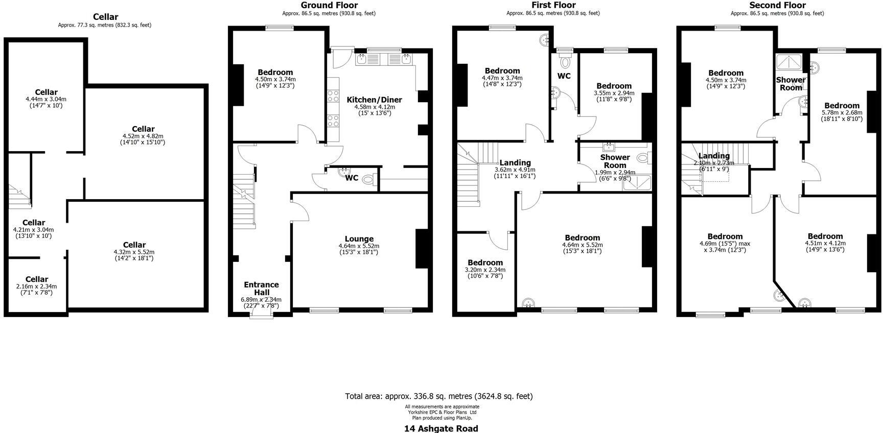 14 Ashgate Road, Sheffield floorplan