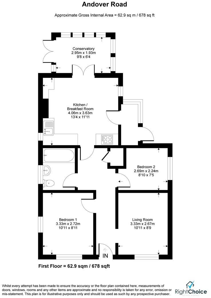 Andover Road, Oakley, Basingstoke floorplan