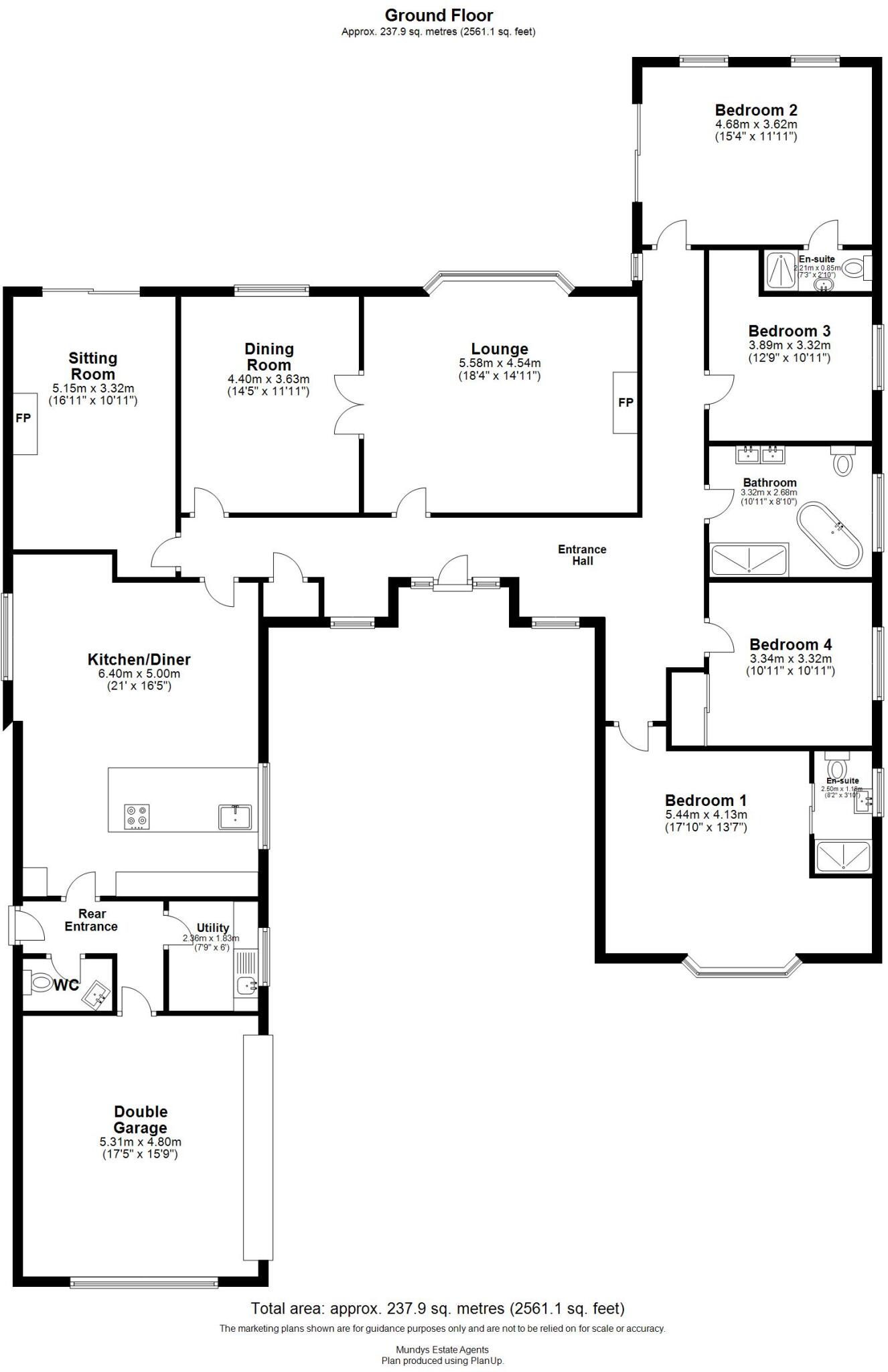 Walesby Road, Market Rasen floorplan