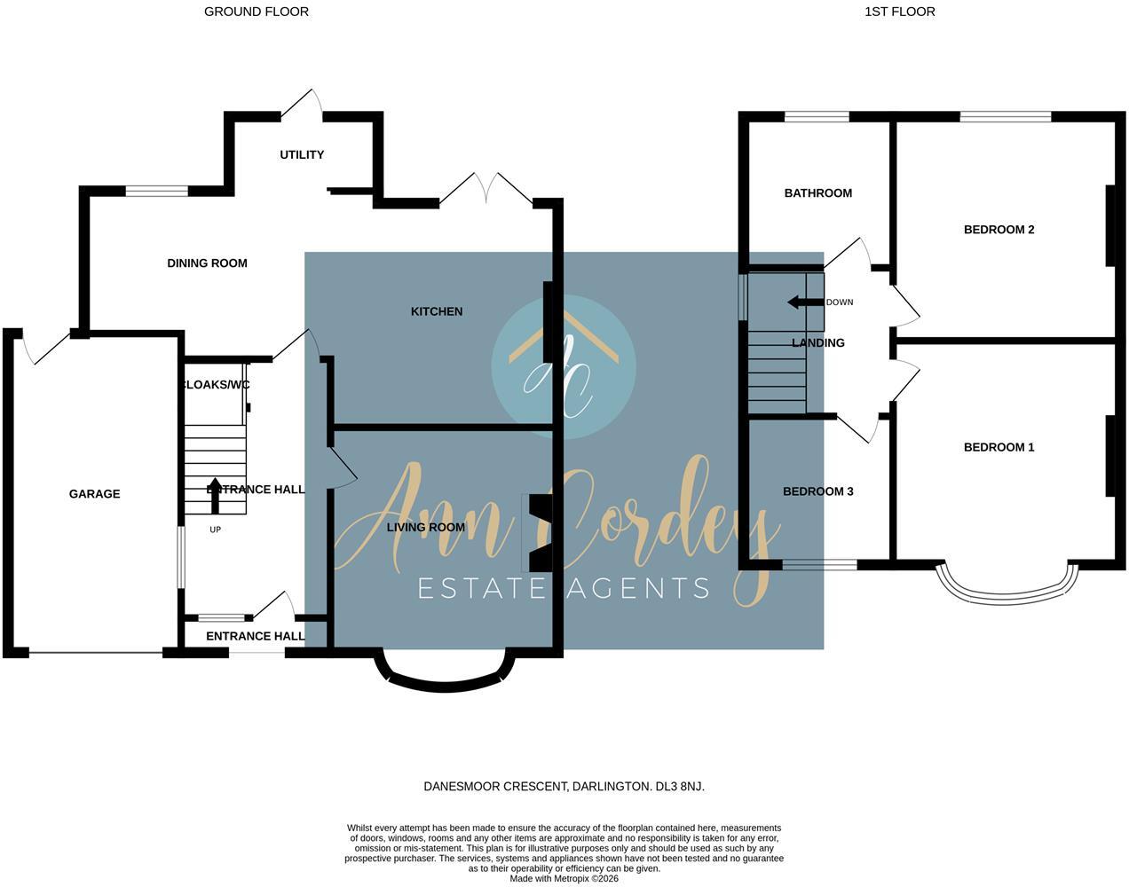 Danesmoor Crescent, Darlington floorplan