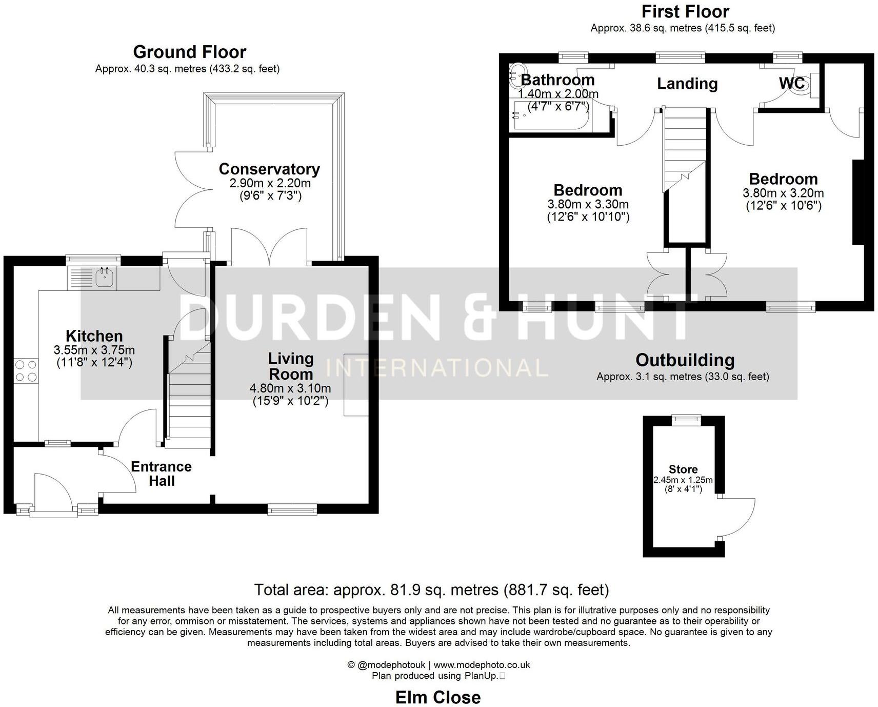 Elm Close, Collier Row, RM7 floorplan