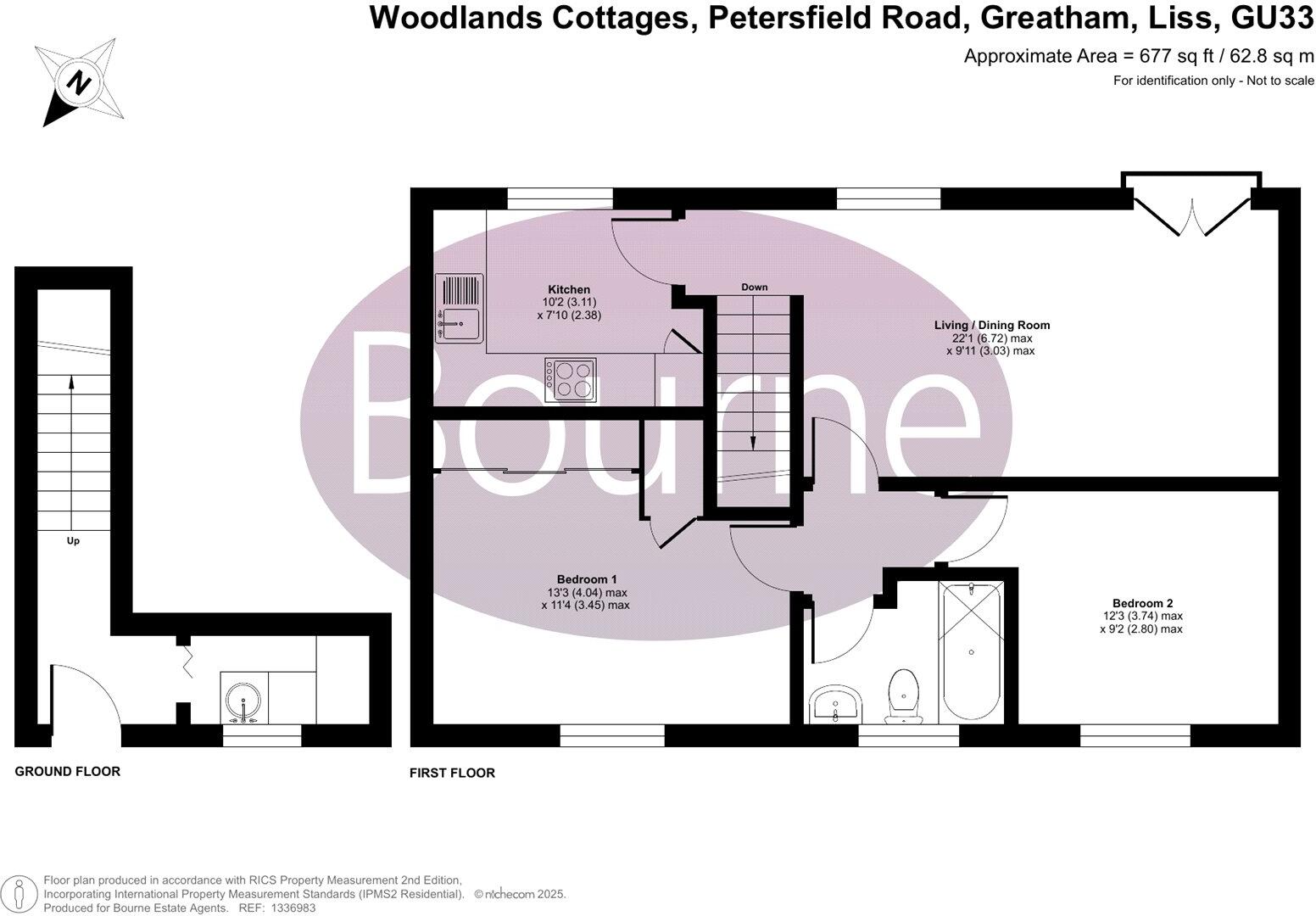 Woodlands Cottages, Greatham, Liss, Hampshire, GU33 floorplan