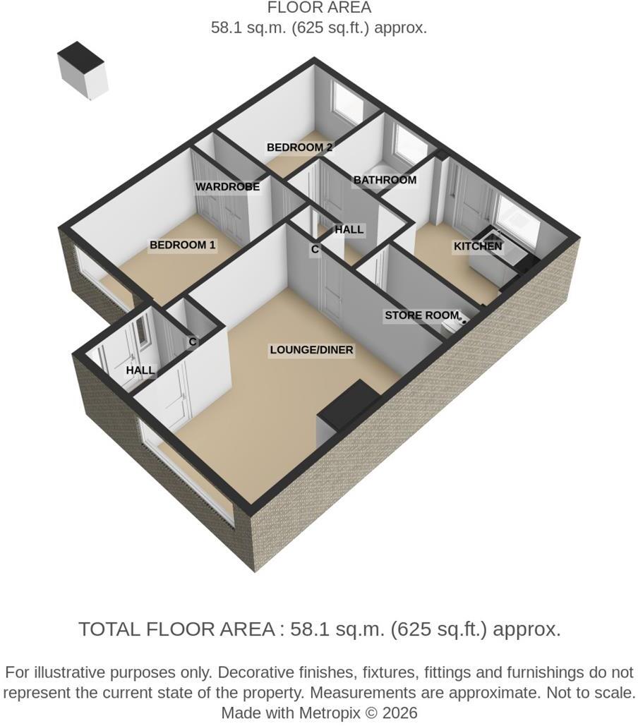 Old Fountain, Gorleston floorplan