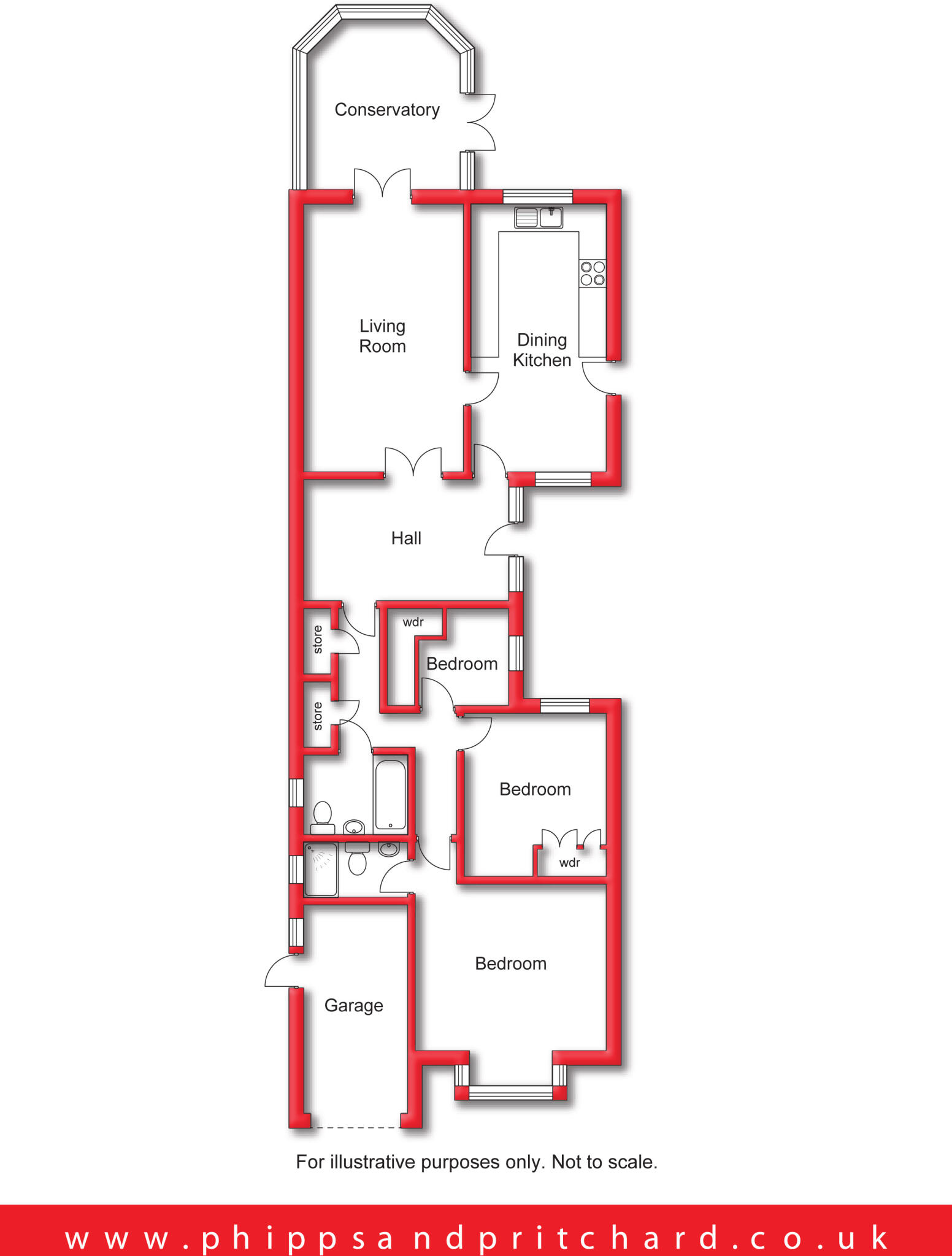 Linden Avenue, Kidderminster, Worcestershire floorplan