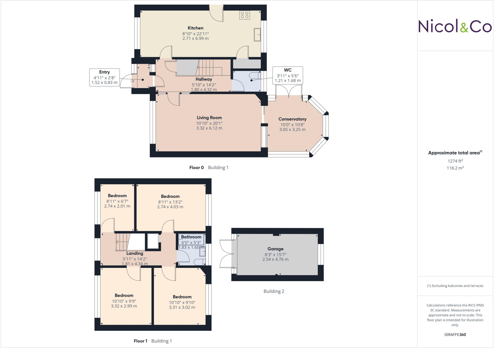 Wykewane, Malvern, Worcestershire, WR14 floorplan