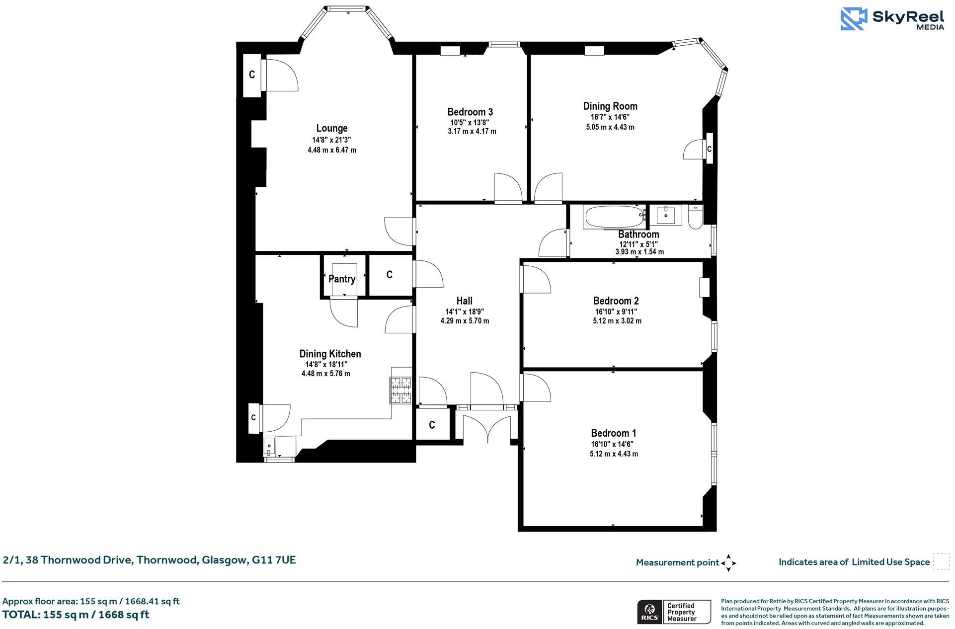 Thornwood Drive, Thornwood, Glasgow floorplan