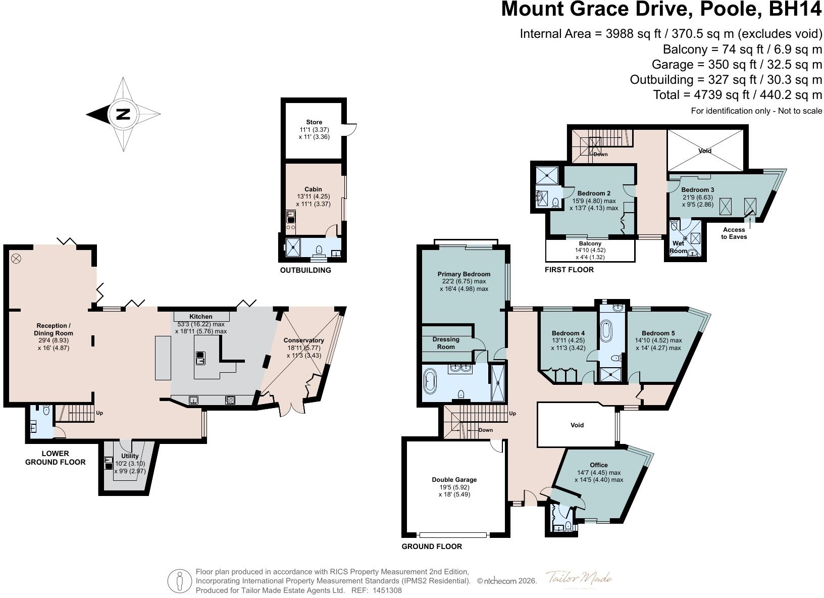 Mount Grace Drive, Evening Hill, Poole, Dorset, BH14 floorplan