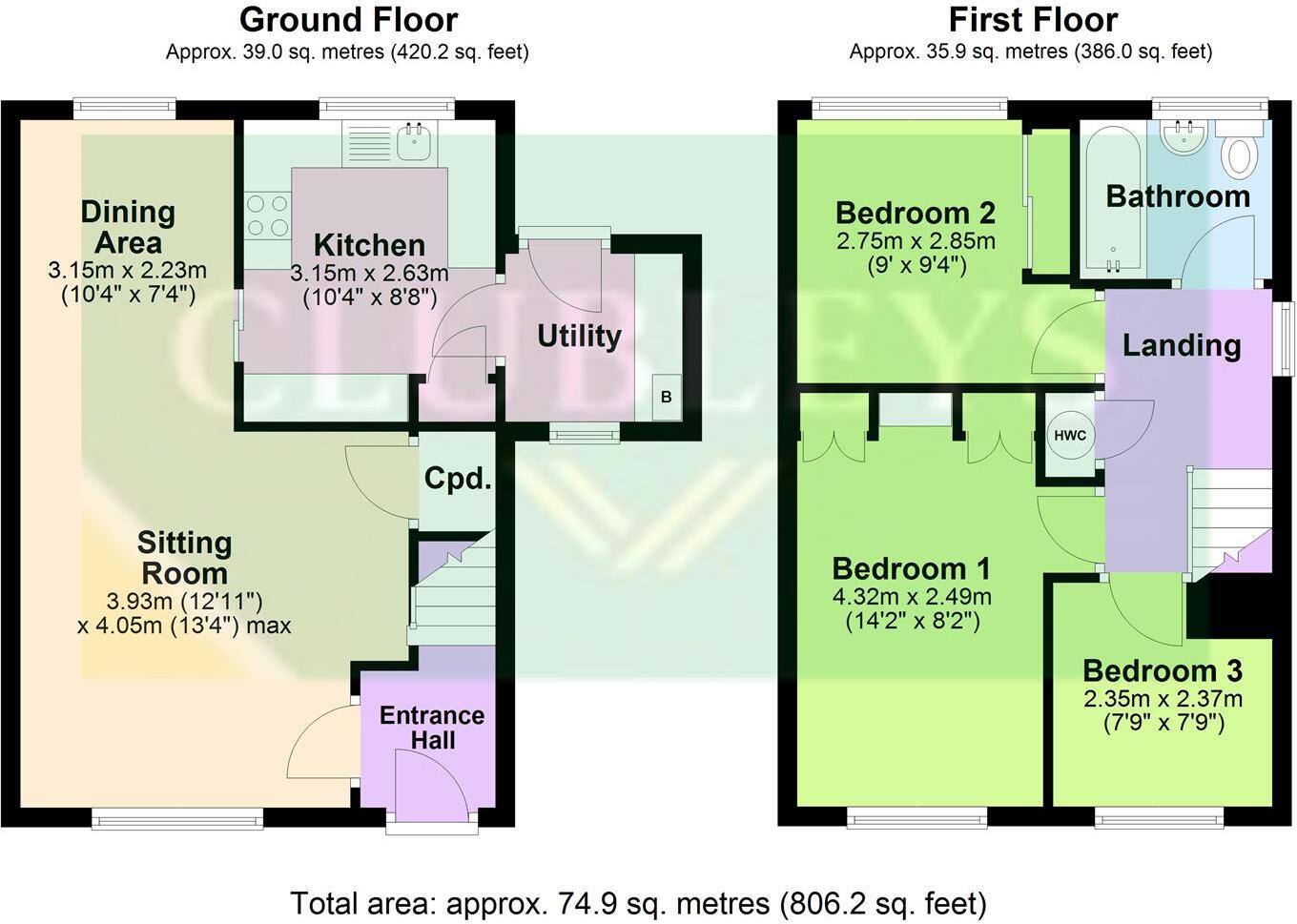 Glenfield Avenue, Market Weighton, York floorplan