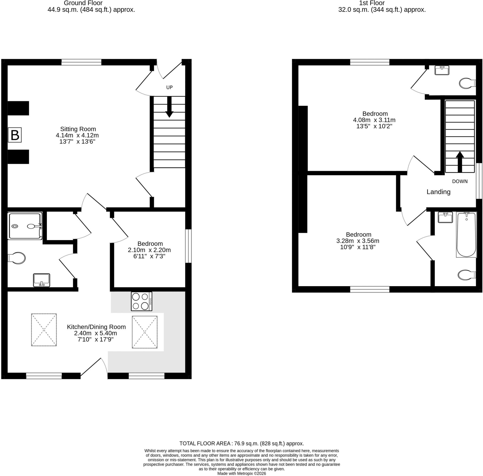 Middleton Cottages, Belford, Northumberland floorplan