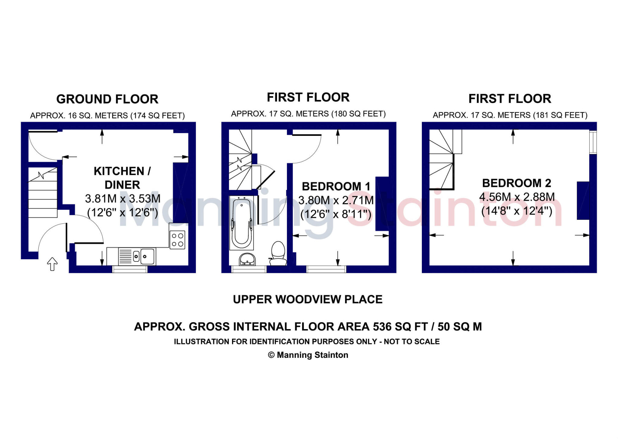 Upper Woodview Place, Leeds, West Yorkshire floorplan