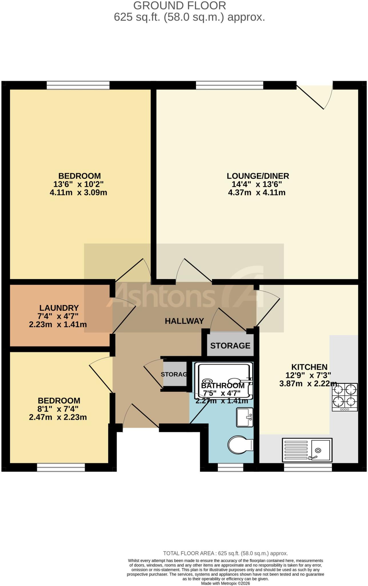 Whitworth Close, Birchwood, WA3 floorplan