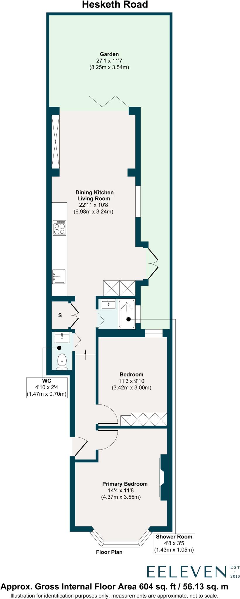 Hesketh Road, Forest Gate, London, E7 floorplan