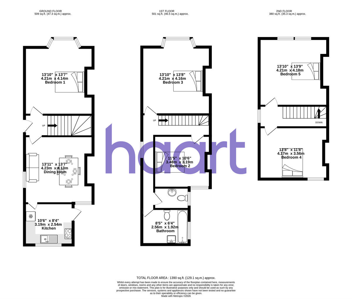 Gregory Boulevard, Nottingham floorplan