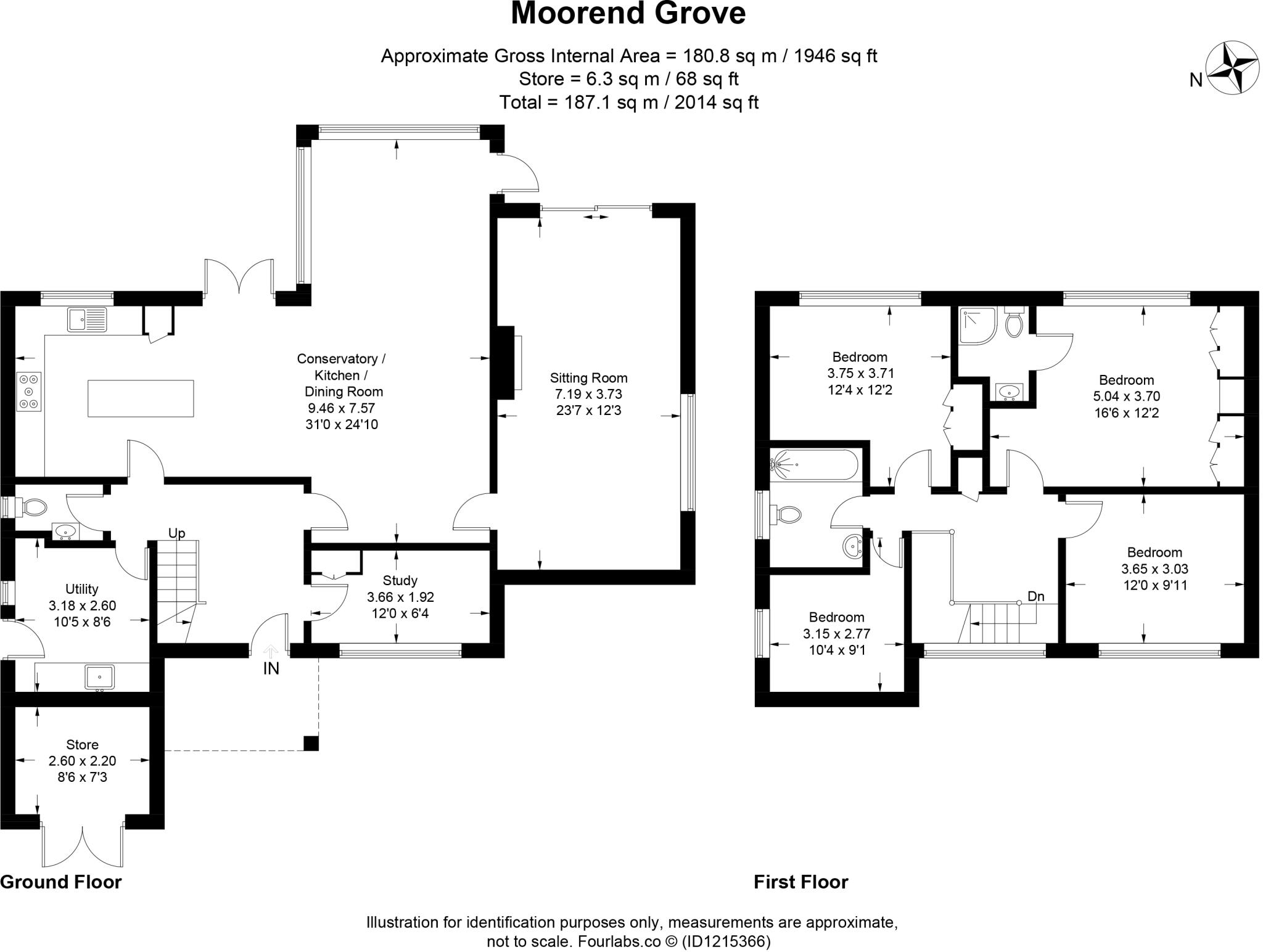 Moorend Grove, Cheltenham, Gloucestershire, GL53 floorplan
