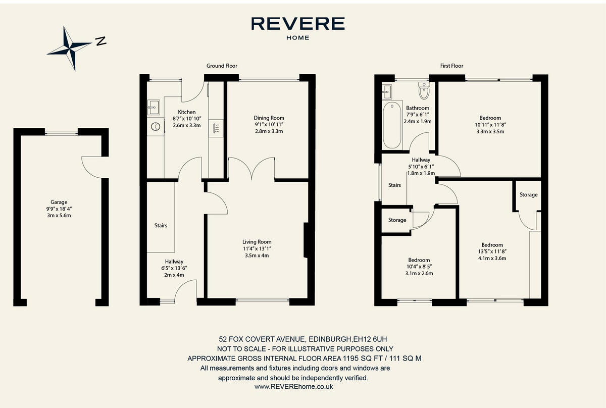 52 Fox Covert Avenue, Edinburgh, EH12 floorplan