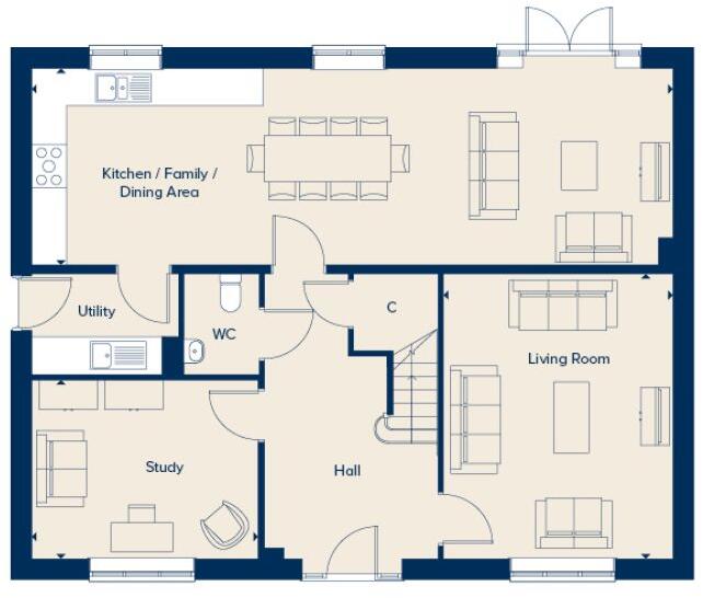Land West of Station Road, 
Hailsham, 
East Sussex, 
BN27 2BY floorplan