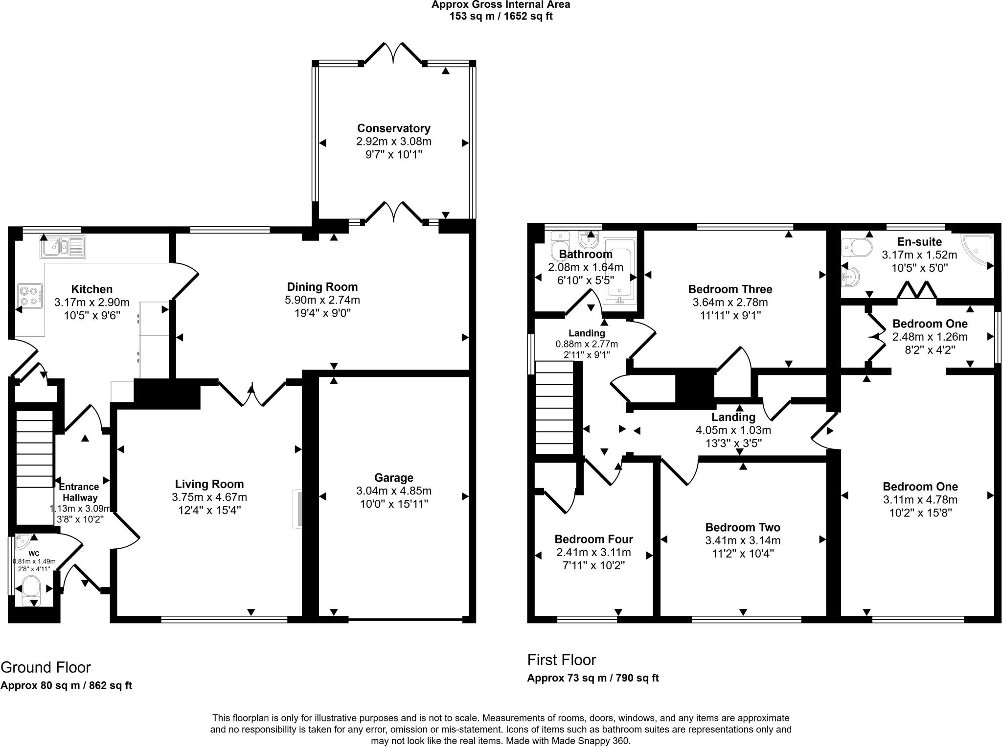 Hilltop Crescent, The Common, Pontypridd floorplan