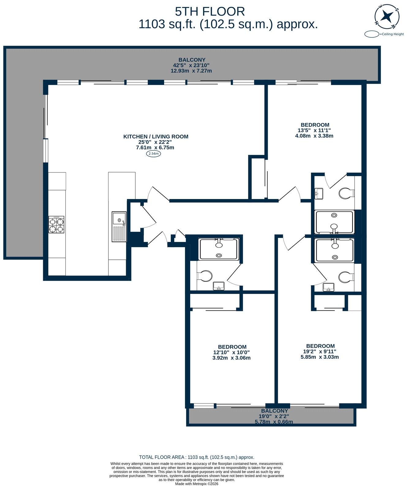 Stannary Street, Kennington, SE11 floorplan