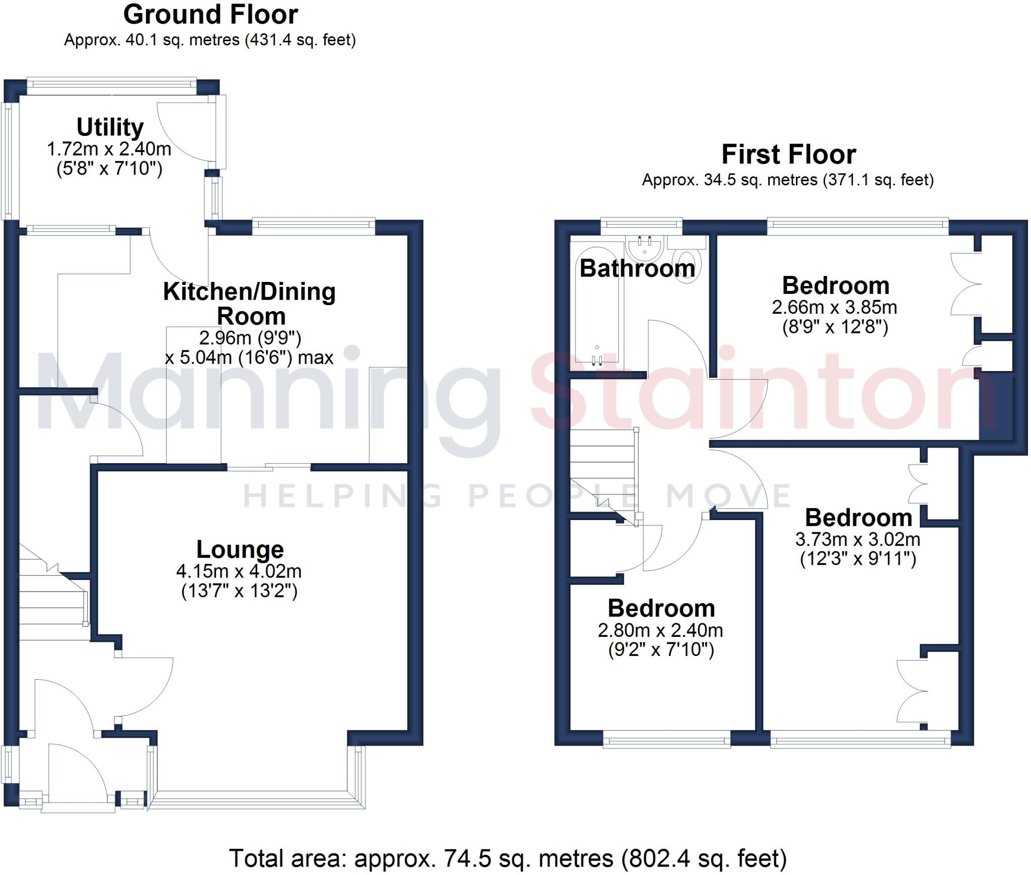 Westbury Place North, Leeds, West Yorkshire floorplan