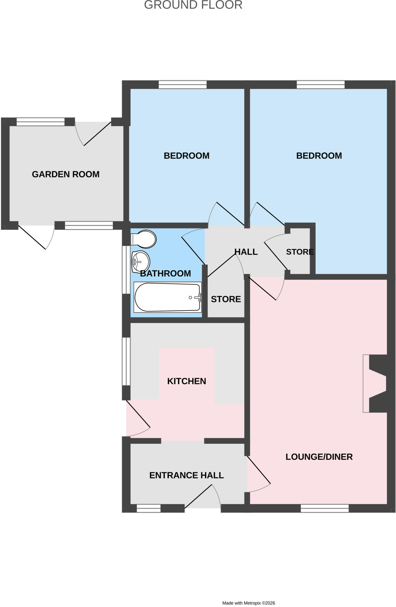 Sutton Road, Admaston, Telford, Shropshire, TF5 floorplan