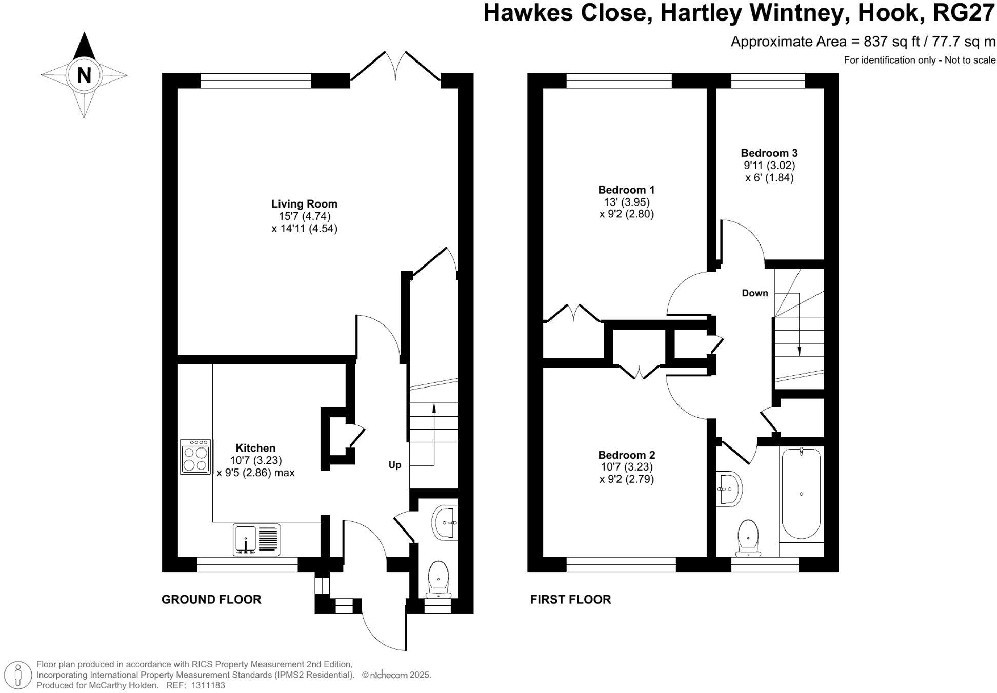 Hawkes Close, Hartley Wintney, RG27 floorplan
