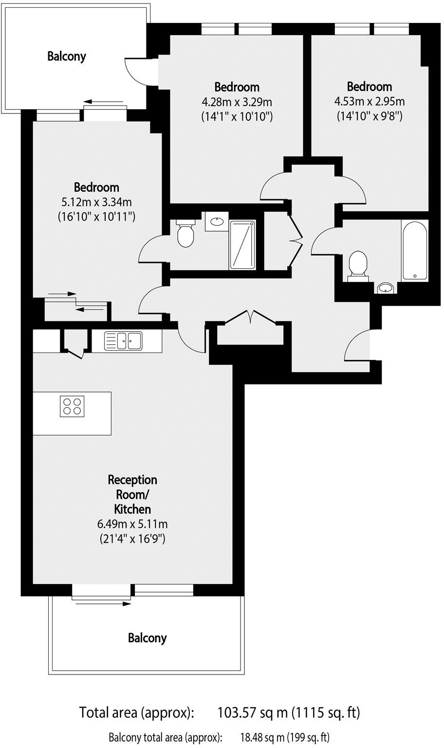 Thonrey Close, Colindale floorplan