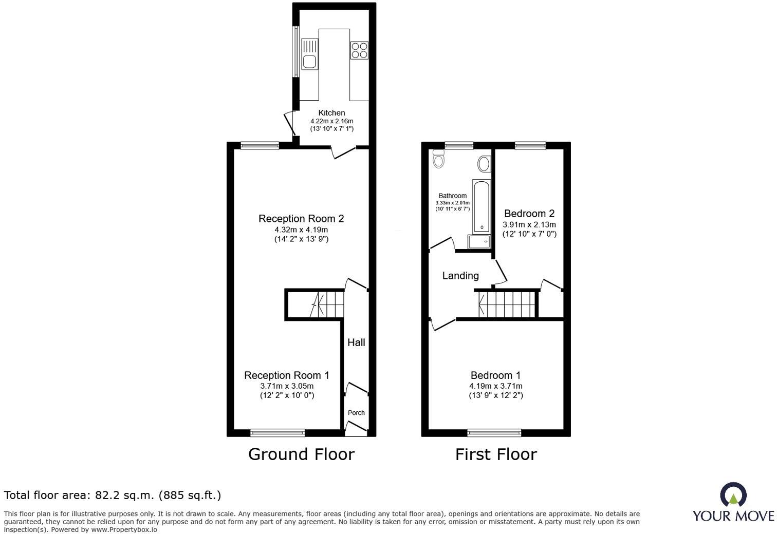 Edensor Terrace, Darwen, Lancashire, BB3 floorplan