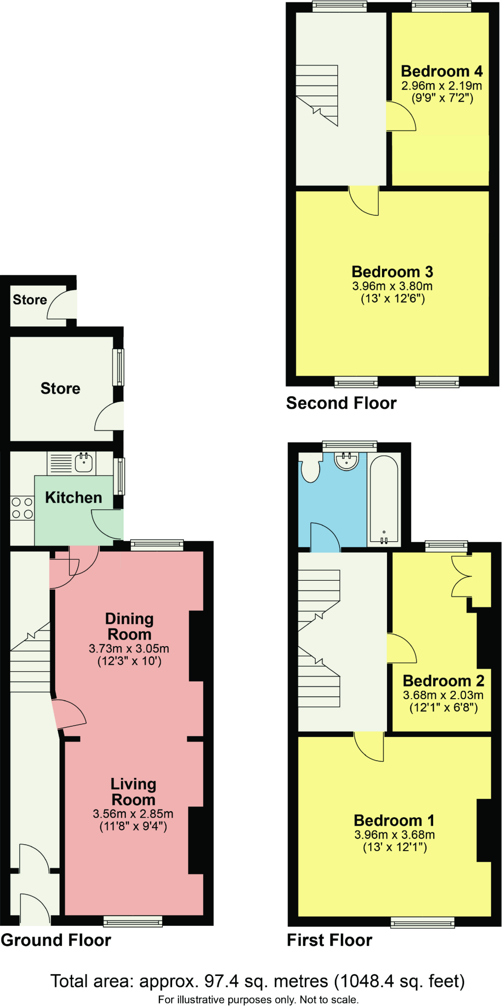 4 Skiddaw Street, Keswick, Cumbria, CA12 4BX floorplan