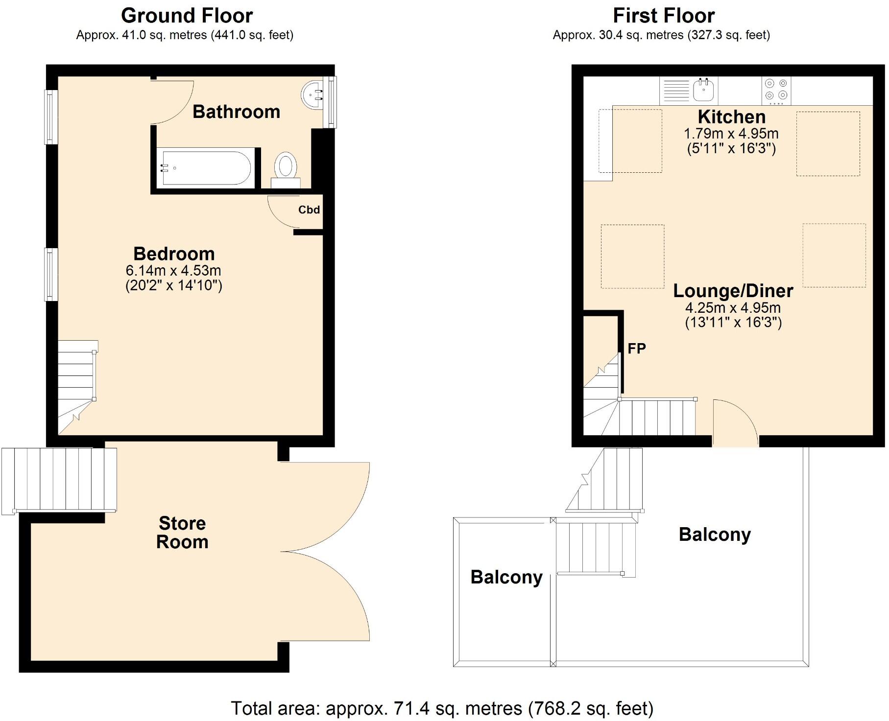 Bodorgan, LL62 floorplan