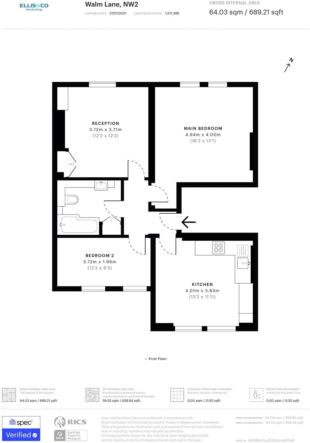 Walm Lane, Willesden Green, NW2 floorplan
