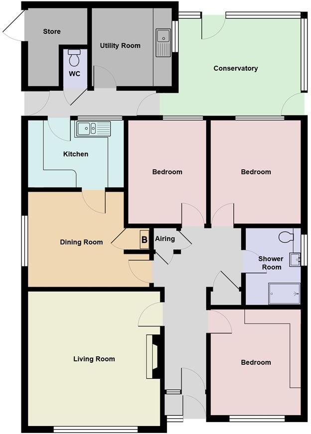 Glynderi, Tanerdy, Carmarthen, Carmarthenshire floorplan