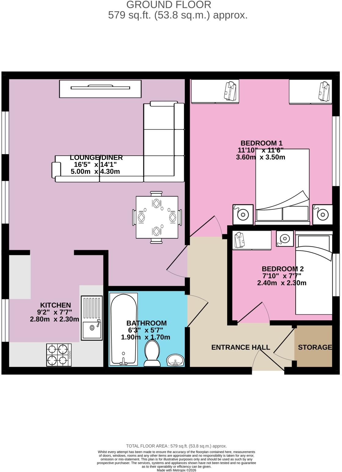 Colliers Way Huntington, Huntington, Cannock, Staffordshire, WS12 floorplan