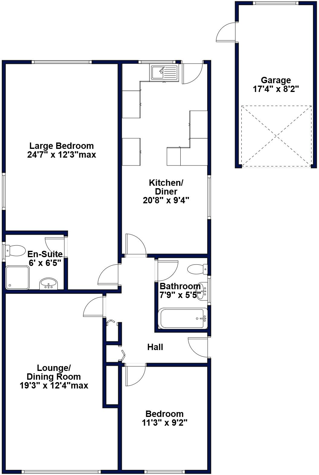 Pennington Road, West Moors, Ferndown, Dorset floorplan