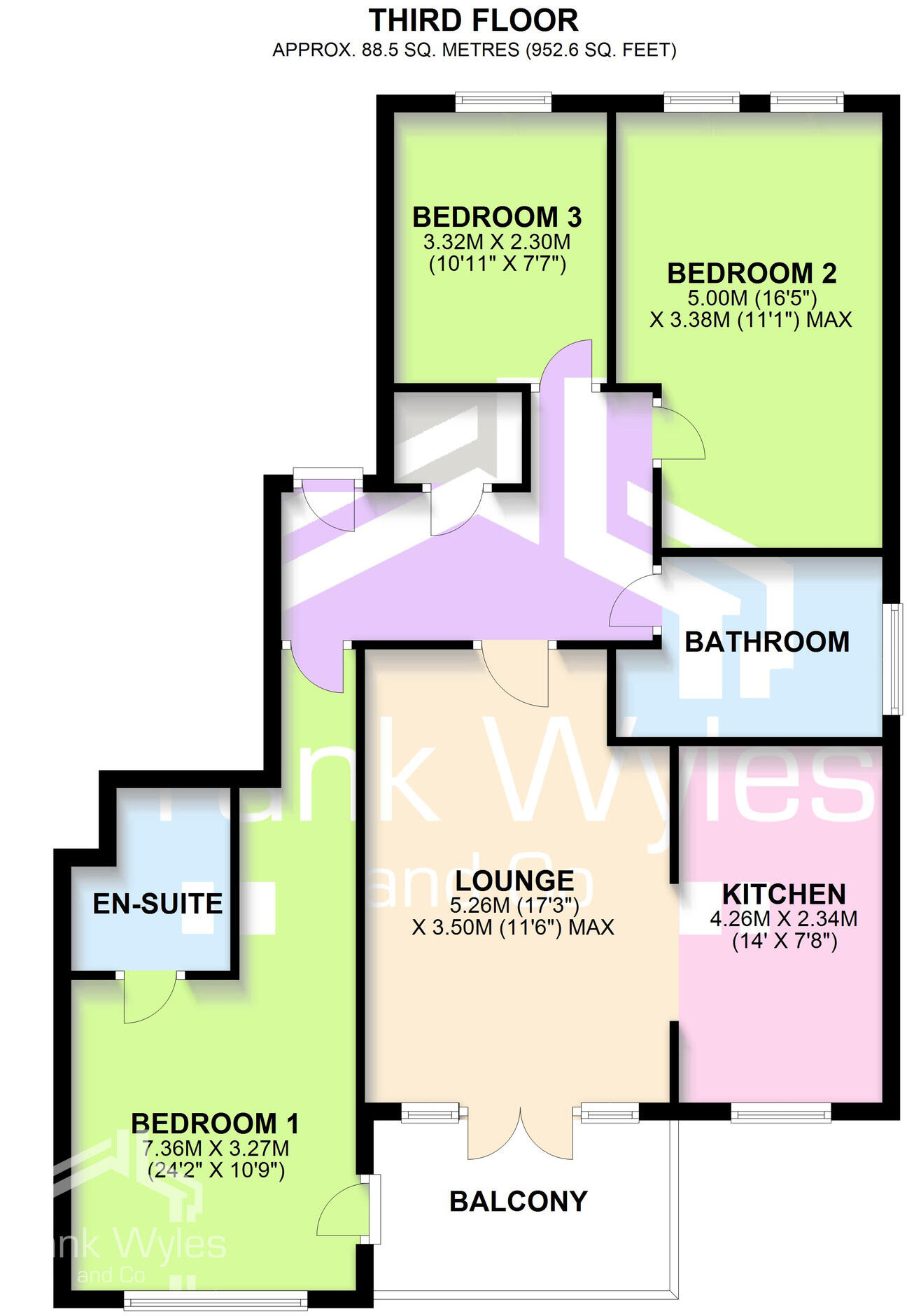 Flat 16, Spinnakers, 87 South Promenade, Lytham St. Annes, Lancashire floorplan