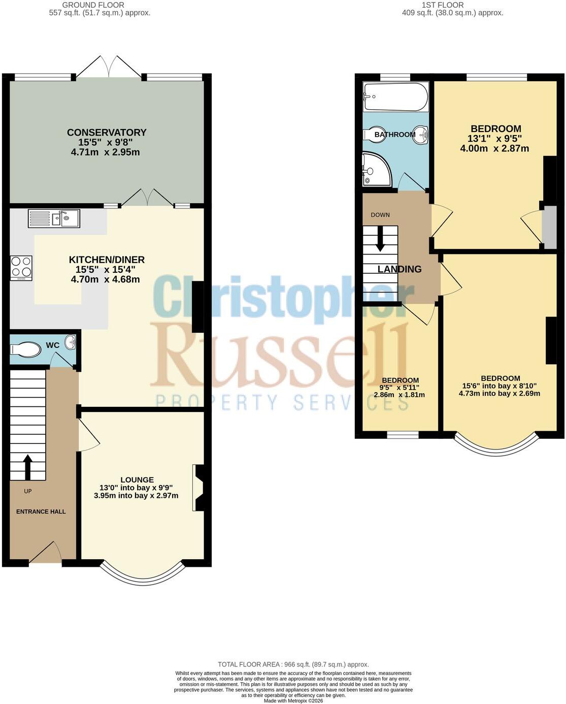 Haddon Grove, Sidcup, DA15 floorplan