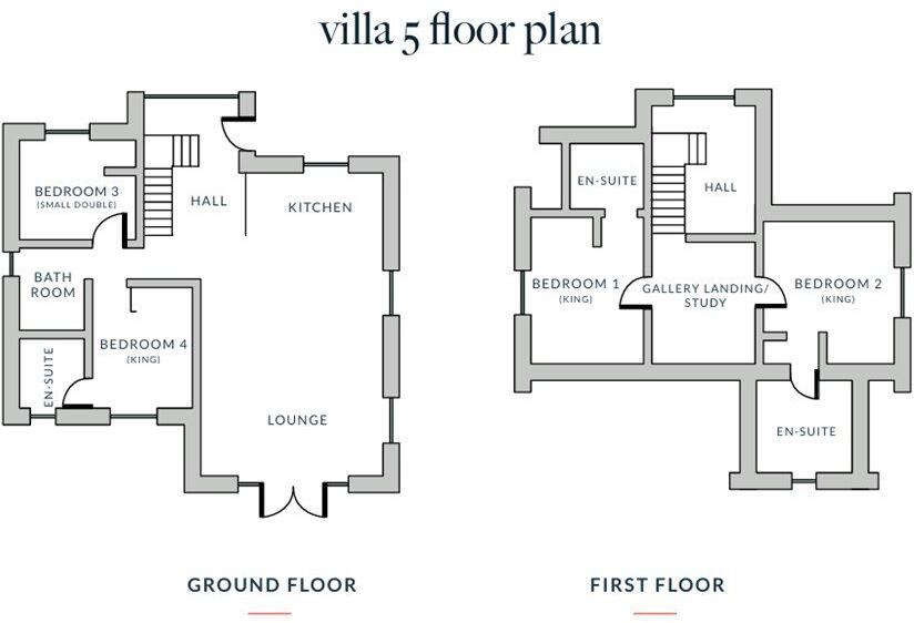 Trewhiddle, St Austell, Cornwall (Villa 5)  floorplan