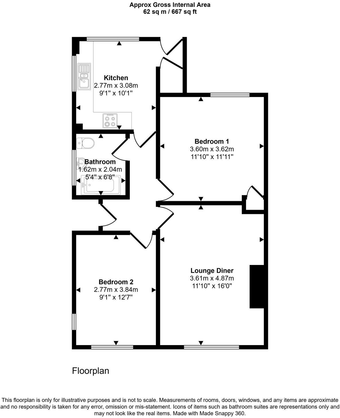 The Broadway, Abergele, LL22 floorplan